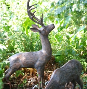 Escultura de ciervo de bronce fabricante indio para decoración de jardín con precio bajo de la India - Product Image 4