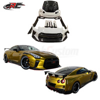 Kit carrosserie en fibre de carbone style TopSecret pour Nissan GTR R35 : pare-chocs avant, jupes latérales, diffuseur arrière, pièces de spoiler