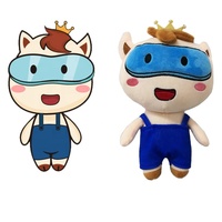 Jouet en peluche Animal de dessin animé, poupée douce personnalisée, vente en gros d'usine