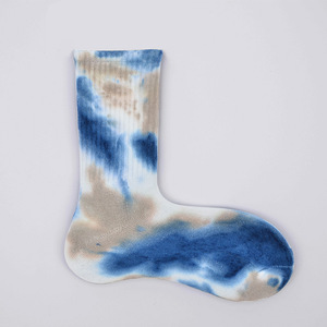 Nuove coppie di cotone alla moda addensano calze sportive da uomo e da donna con stampa Tie-dye - Product Image 6