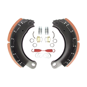 Plaquettes <span class=keywords><strong>de</strong></span> frein pour camion/remorque robustes modèle 4515E 16,5" x 7" avec kit <span class=keywords><strong>de</strong></span> réparation - Product Image 1