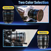 Objectif Cinéma SIRUI Night Walker T1.2, Kit d'Objectifs 24mm, 35mm, 55mm, Grande Ouverture, Mise au Point Manuelle (MS-3SEB, Monture E, Noir)