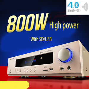 KYYSLB <span class=keywords><strong>Amplificador</strong></span> de Sonido Bluetooth 800W <span class=keywords><strong>5.1</strong></span> 220V de Alta Potencia para Cine en Casa y KTV, <span class=keywords><strong>Amplificador</strong></span> de Audio Digital Hifi <span class=keywords><strong>AV</strong></span> con Subwoofer - Product Image 2