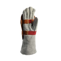 Gants de soudage en cuir aluminisé résistant à la chaleur, ignifuges, durables, personnalisables, avec pouce Keystone pour le soudage