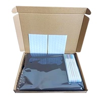 Lot de 40 feuilles de papier noir 20,5 x 20,5 cm (8 x 8 pouces) pour album de scrapbooking DIY à spirale avec autocollants et stylos