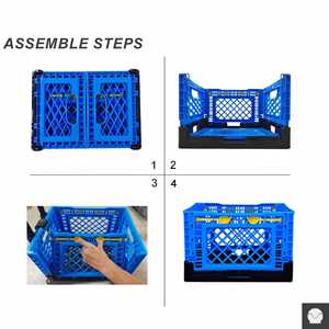 Nhà cung cấp Nhà máy OEM xách tay 40L ráp Crate 40kg Công suất Trọng lượng nhẹ PP cho cắm trại và nhà để xe lưu trữ - Product Image 5