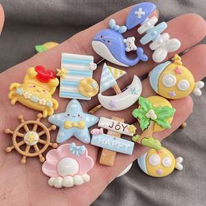 Océan Résine Charmes Hêtre <span class=keywords><strong>Voilier</strong></span> Perle Shell Arbre Diy Décoration pour <span class=keywords><strong>Coque</strong></span> de Téléphone - Product Image 4