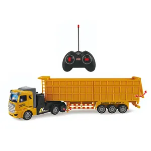 1:48遥控4通道工程自卸汽车玩具rc拖车卡车适合男孩hc517715