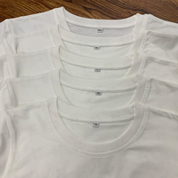 Kaos Crop Top Putih Polos Slim Fit Katun Custom, Kaos Olahraga Spandex Bayi, Kaos Katun Custom untuk Wanita