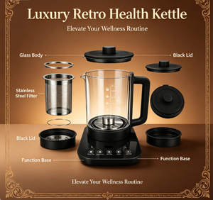 Macchina <span class=keywords><strong>Elettrica</strong></span> per Tè al Latte in Vetro Senza Fili da 1,5L con Funzione Mantenimento Calore e Preparazione Automatica per Chai e Caffè - Uso Domestico e All'aperto - Product Image 3
