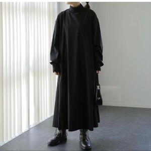 Nuevo Vestido Maxi de Punto Acanalado de Manga Larga, Estilo Coreano, Holgado, Tallas Grandes, Casual, Largo por Encima de la Rodilla, Moda Otoño - Product Image 6