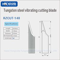 HRK Wolframkarbid-Oszillationsklinge Passend für Ruizhou RZCUT CNC-Vibrationsschneidemaschine für Leder-, Schaum- und Verbundwerkstoffschnitt