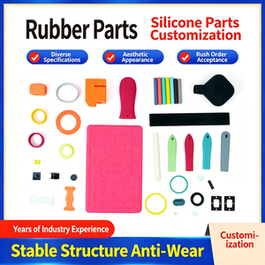 Produits en caoutchouc moulés sur mesure, joints d'étanchéité, pièces de forme spéciale, amortisseurs, antidérapants, en silicone pour équipements industriels - Product Image 1