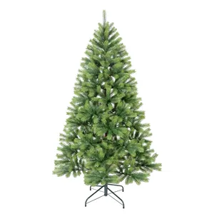 Décoration de vacances Pin de Noël vert Arbre de Noël artificiel Full Pe Arbres de Noël à cadre métallique - Product Image 1