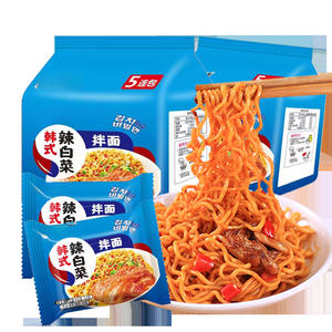 Fideos Coreanos Fritos Picantes y Ácidos Dente en Bolsa - Comida Instantánea para Dormitorio - Product Image 5