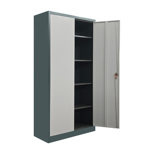 Vente en gros <span class=keywords><strong>Armoire</strong></span> de <span class=keywords><strong>bureau</strong></span> à 2 portes en métal <span class=keywords><strong>Armoire</strong></span> de rangement en acier Armoires de classement verrouillables - Product Image 2