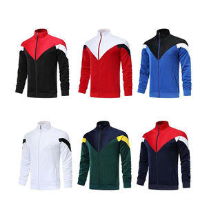 新季足球运动服半拉链夹克纽扣式尼龙球迷/客场足球运动服速干科技夹克 - Product Image 1