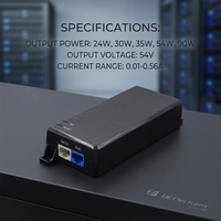 Venta al por Mayor de Adaptadores de Corriente Electrónicos UE de 30W 35W 90W con Alimentación a Través de Ethernet, 54v 0.56a, Inyector PoE IEEE802.3af