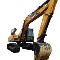 Excavatrice sur chenilles SANY SY235C d'occasion, 23 tonnes, moteur Isuzu, pompe Kawasaki, puissance 128,5 kW, travaux de terrassement, usage municipal, export