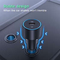 Chargeur de voiture de voyage USB C 30W QC18W, 130W, haute puissance, conception de trou thermique d'usine, chargeur de voiture à charge rapide pour voiture EV