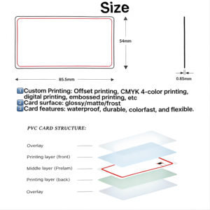 <span class=keywords><strong>Carte</strong></span> PVC personnalisée étanche avec puce intelligente, fabriquée en Chine, pour adhésion professionnelle, communication <span class=keywords><strong>NFC</strong></span> RFID - Product Image 3
