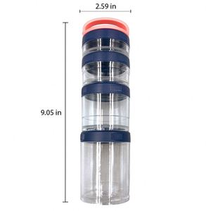 Organisateur de pilules quotidien, étanche, détachable, 4 compartiments, format voyage - Product Image 3