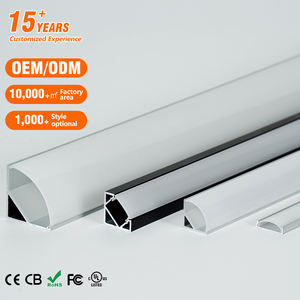 Profilé en aluminium à LED d'angle à 90 degrés Offre Spéciale en stock avec couvercle en PC Canal à LED en aluminium en forme de V - Product Image 1