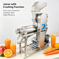Industriële commerciële fruit- en groentesapcentrifuge |   RVS spiraalvormige koudpers-sapcentrifuge voor citroen, gember, sinaasappel