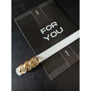 Cinturón Metálico para Mujer con Hebilla de Anillo de Aleación, Estilo Casual para Vestido, Chaqueta o Pantalón - Product Image 2