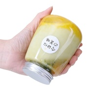 En stock, vente chaude, gobelets en PET transparents réutilisables et jetables de haute qualité, bouteilles en plastique pour boissons à emporter, thé à bulles, jus