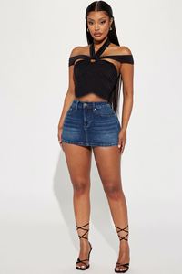 <span class=keywords><strong>Jupe</strong></span> Courte en Jean pour Femme, Style Boutique, Bonne Qualité, Nouvelle Mode 2025 - Product Image 2