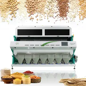 7 chutes 448 channels watermelon seeds color sorter machine seed sorting machine