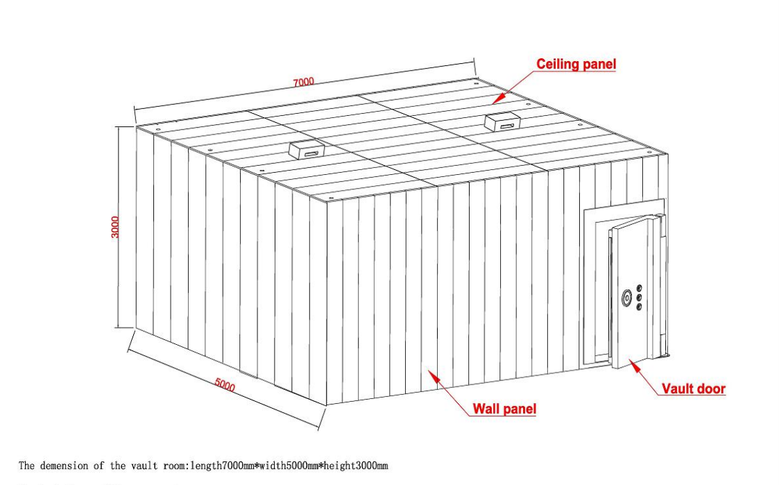 Modular Vault Room - Customized Size & Security Panels Modular Vault Room - Customized Size & Security Panels