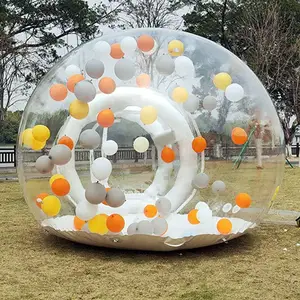 Werbung Clear Dome Bubble Zelt House Outdoor Transparent PVC Aufblasbares Zelt mit Gebläse