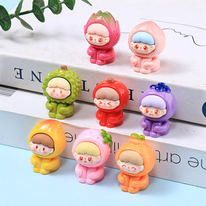 Promotion nouveau 3D dessin animé Fruits résine Cub bijoux à bricoler soi-même accessoires matériel breloques décoration pour enfants jouets - Product Image 2