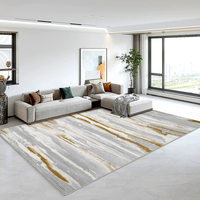 Nouveau tapis de salon moderne et minimaliste, style italien nordique de luxe, en polyester extra épais, motif abstrait pour canapé, maison, villa