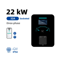 Borne de recharge murale intelligente Elite 22 kW triphasée 32A avec gestion par application Wi-Fi et surveillance à distance, nouvelle solution de point de charge résidentiel IP54