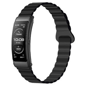 สายรัดข้อมือซิลิโคนแม่เหล็กสองสีพร้อมหัวเข็มขัดยางสำหรับสมาร์ทวอทช์สายทดแทนที่ทนทานและสะดวกสบาย - Product Image 5