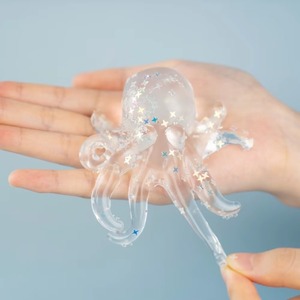 Jouets sensoriels TPR Octopus Squishy personnalisés pour soulager le stress et la peur, jouets à presser apaisants pour enfants de 5 à 7 ans - Product Image 1