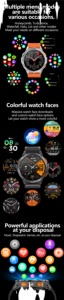 Montre connectée GPS K67A avec puce ATS3085L, 10 ans d'expérience du fabricant, écran AMOLED, IP68, boussole, lampe de poche, plusieurs sports, répondre aux appels - Product Image 5