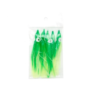 5 cái mồi câu bạch tuộc bằng nhựa mềm phát sáng nước mặn 90mm Mồi câu mực ống cao su - Product Image 4