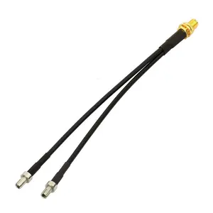RG174 Coaxial Cable 3G 4G LTE Antenna TS9 CRC9 SMA Connector Y Cable SMA Female To Dual TS9 Antenna For Netgear