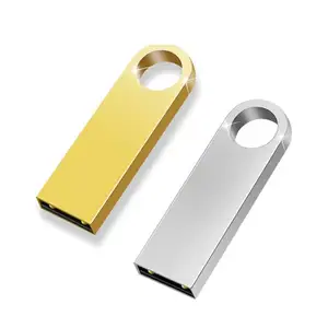 SE9 popüler ucuz altın özel logolu kalem sürücüler 2 GB 32Gb 16Gb 8Gb 2.0 ücretsiz lazer logo çalışma metal usb flash sürücü