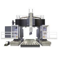 Fraiseuse à portique CNC robuste à double colonne pour moules de grande taille et pièces en acier, pour tôles d'aluminium et estampage métallique