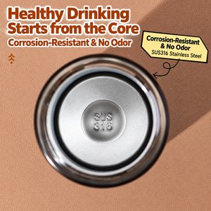 316 Stainless Steel Vacuum Insulated <b>Straw</b> Tumbler Portable Leak Proof Large Capacity <b>Drinking</b> <b>Bottle</b> for Travel Camping Office - Product Image 5