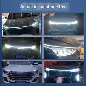 Luces LED Dinámicas para Automóvil, Luces de Circulación Diurna con Cambio de Color, Función de Dirección, Tira de Luz Súper Brillante para el Capó del Motor - Product Image 5