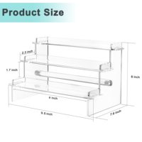 Exhibidor acrílico para figuras de acción, organizador de Perfume, elevador transparente para figuras de acción, soporte para magdalenas, postres, Nendoroid