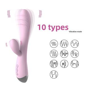USB wiederauf ladbarer kabelloser AV-Vibrator für Zauberstab Frauen Klitoris Stimulator Dildos Kaninchen Vibrator Sexspielzeug für Erwachsene - Product Image 2
