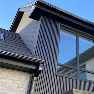 مكافحة الأشعة فوق البنفسجية للماء في الهواء الطلق واقية لوحات الجدار الخارجي زينة حوائط خارجية البلاط الخشب WPC الكسوة ألواح للحائط - Product Image 1