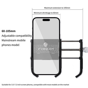 <span class=keywords><strong>Support</strong></span> de téléphone antidérapant pour <span class=keywords><strong>VTT</strong></span>, <span class=keywords><strong>support</strong></span> de vélo rotatif à 360° en alliage d'aluminium, <span class=keywords><strong>support</strong></span> de téléphone réglable pour vélo - Product Image 6